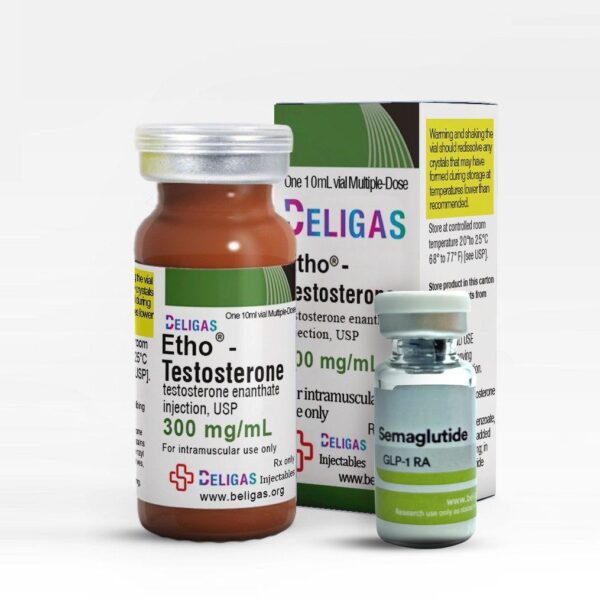 Semaglutide + Etho - TestosteroneGLP-1 RA 5mg + Testosterone enanthate 300mg - Image 1